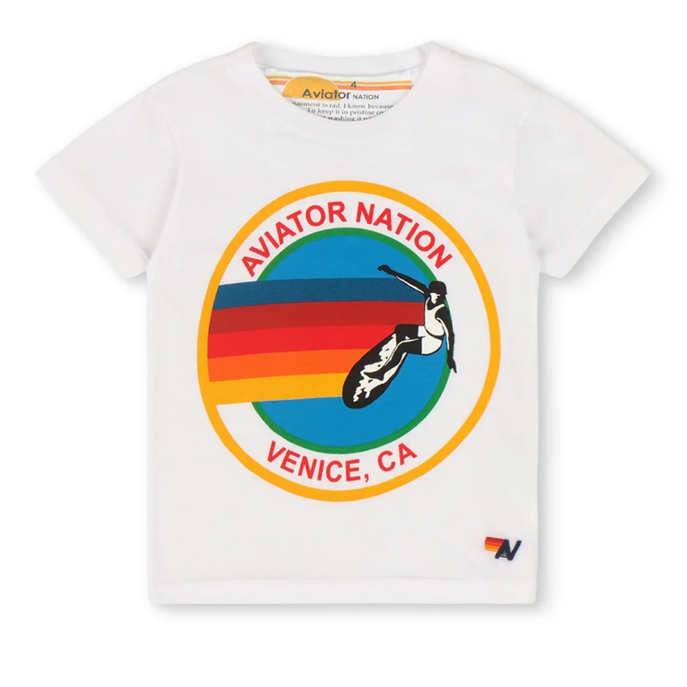 Aviator Nation Kids 5-Stripe Tee